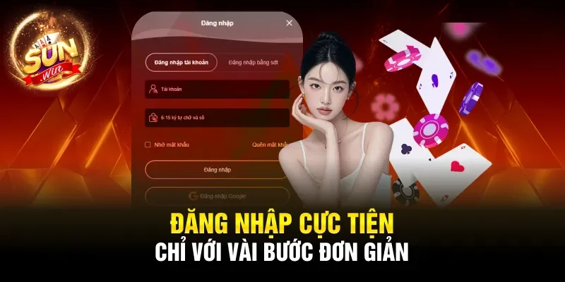 Đăng nhập cực tiện chỉ với vài bước đơn giản